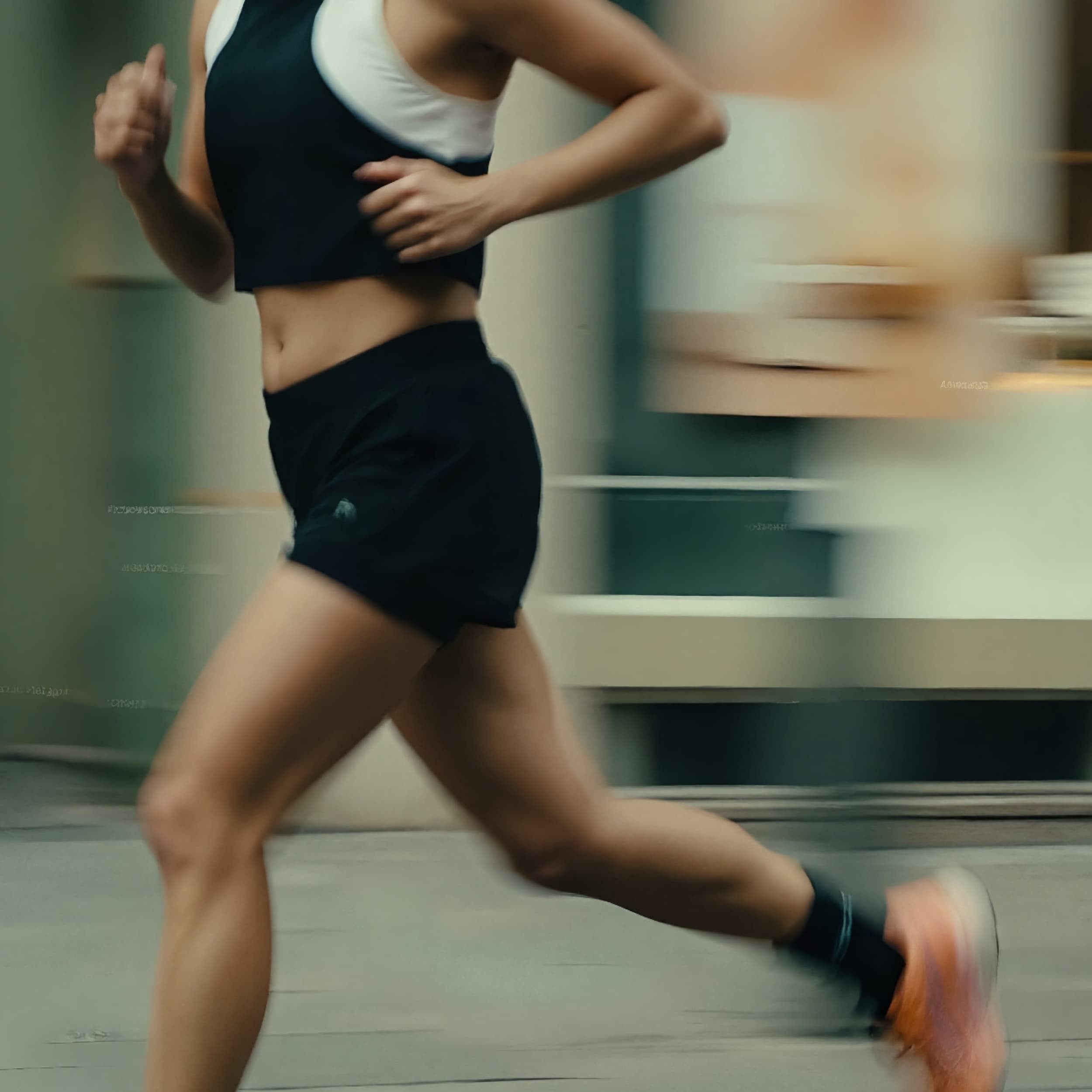 A person jogging